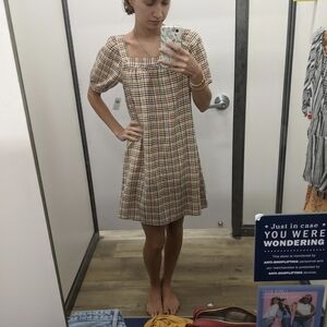 Multicolor Plaid Women's Dress